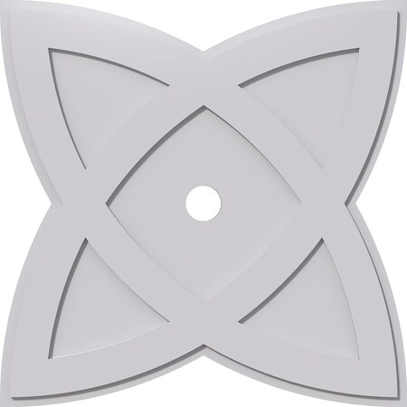 Ekena Millwork Cosmo Architectural Grade PVC Ceiling Medallion, 34"OD x 3"ID x 12 3/4"C x 1"P, One-Piece CMP34CM-03000